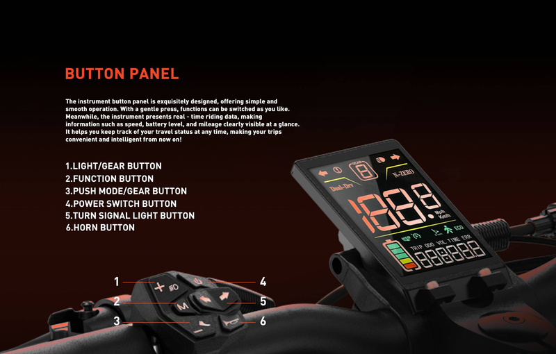 Joyor T10 Dvoumotorový elektrický skútr 2000W 10'' terénní skútr s baterií 60V18AH_voghion.com