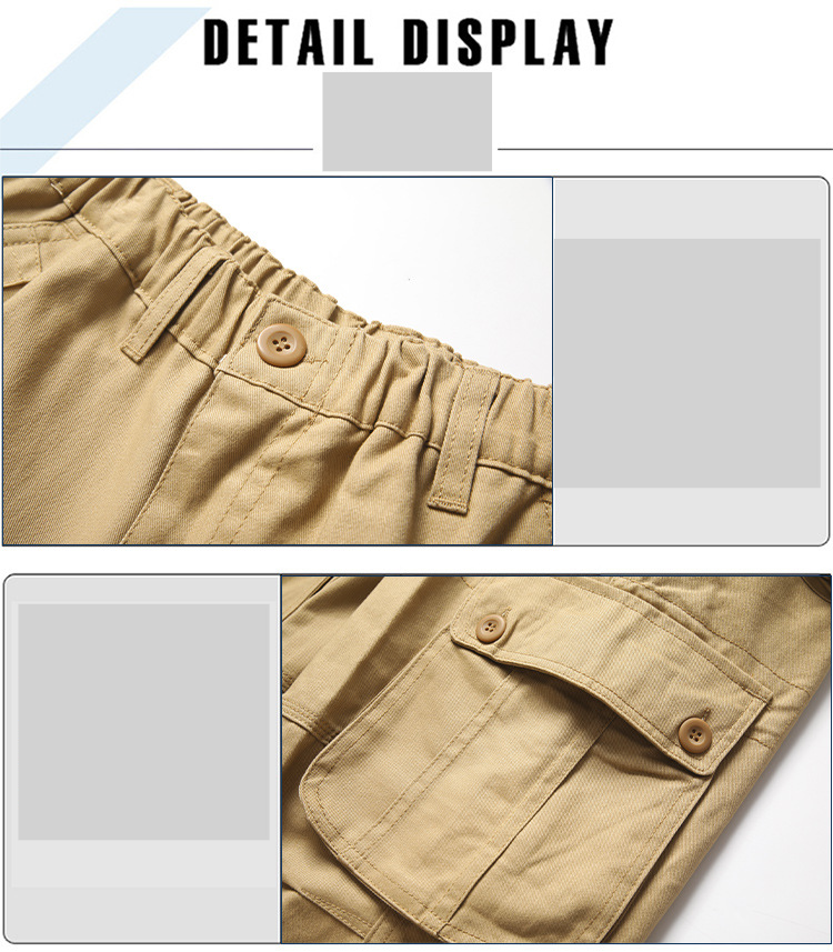 Herrenbekleidung Großhandel Herren Freizeithosen, Robuste Und Verschleißfeste, Lockere Gerade Hose, Arbeitsoveralls Mit Mehreren Taschen Auf Der Baustelle_voghion.com