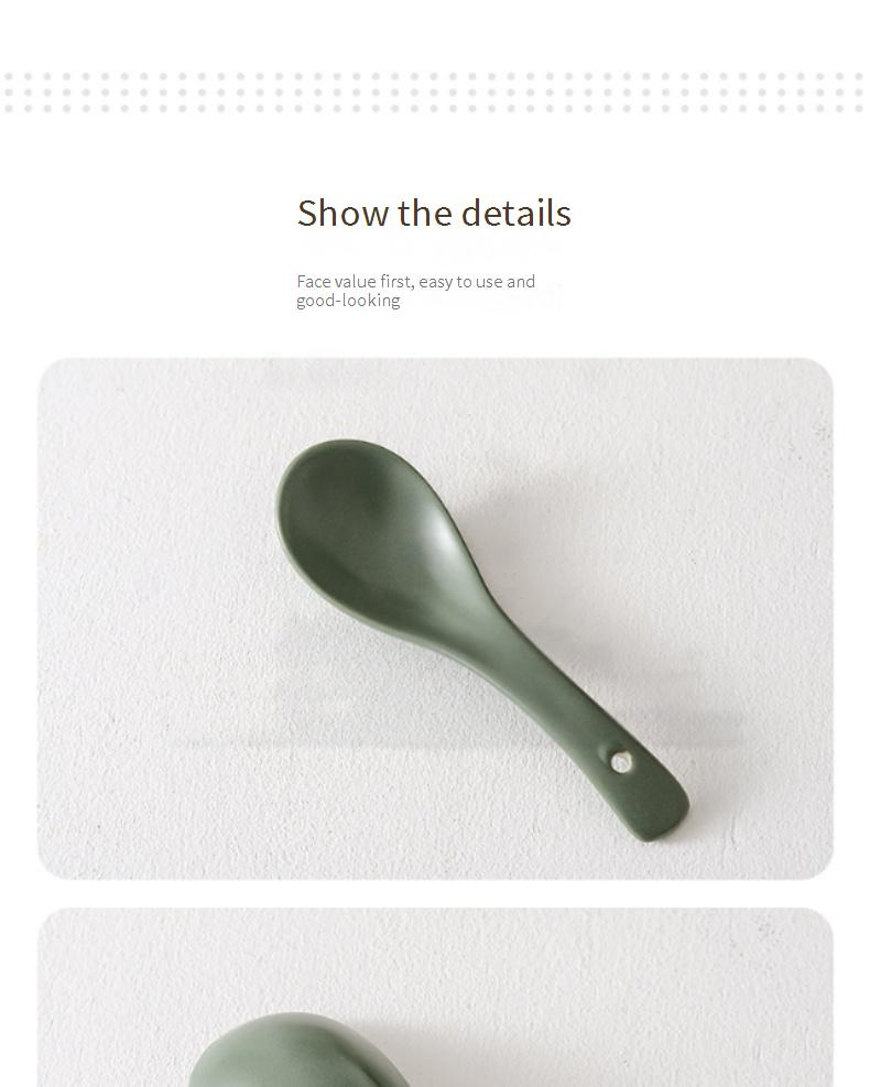 Große Suppenkelle aus Keramik, Servierlöffel mit extra langem Griff, 30,5 cm, hitzebeständig, für Suppe, Eintopf, Brei, Reis, spülmaschinenfest_voghion.com