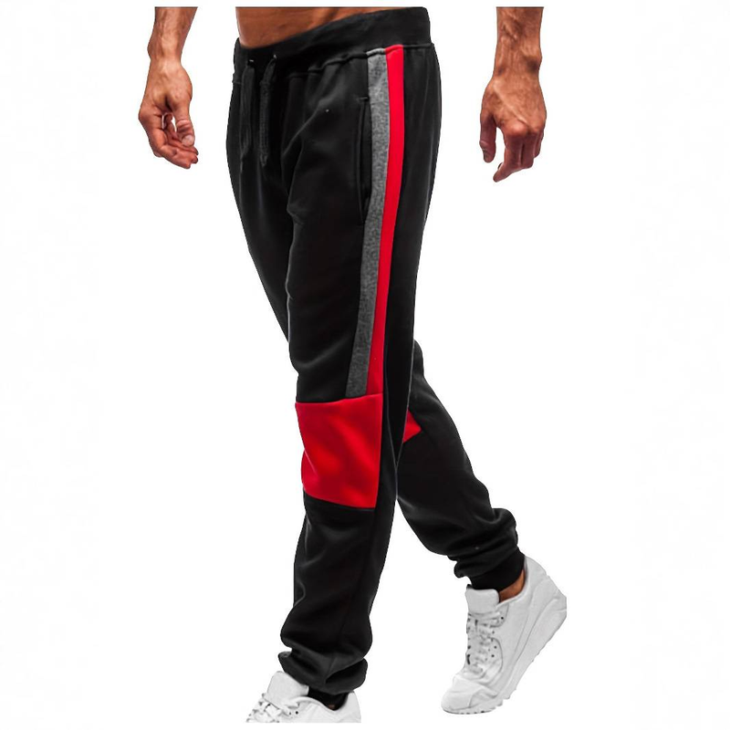 Men's Clothing Casual Jogger Pants With Zippered Pockets - Slim Fit Stretch Polyester Comfortable For Sports Daily Wear ( Light Gray, Black)_voghion.com