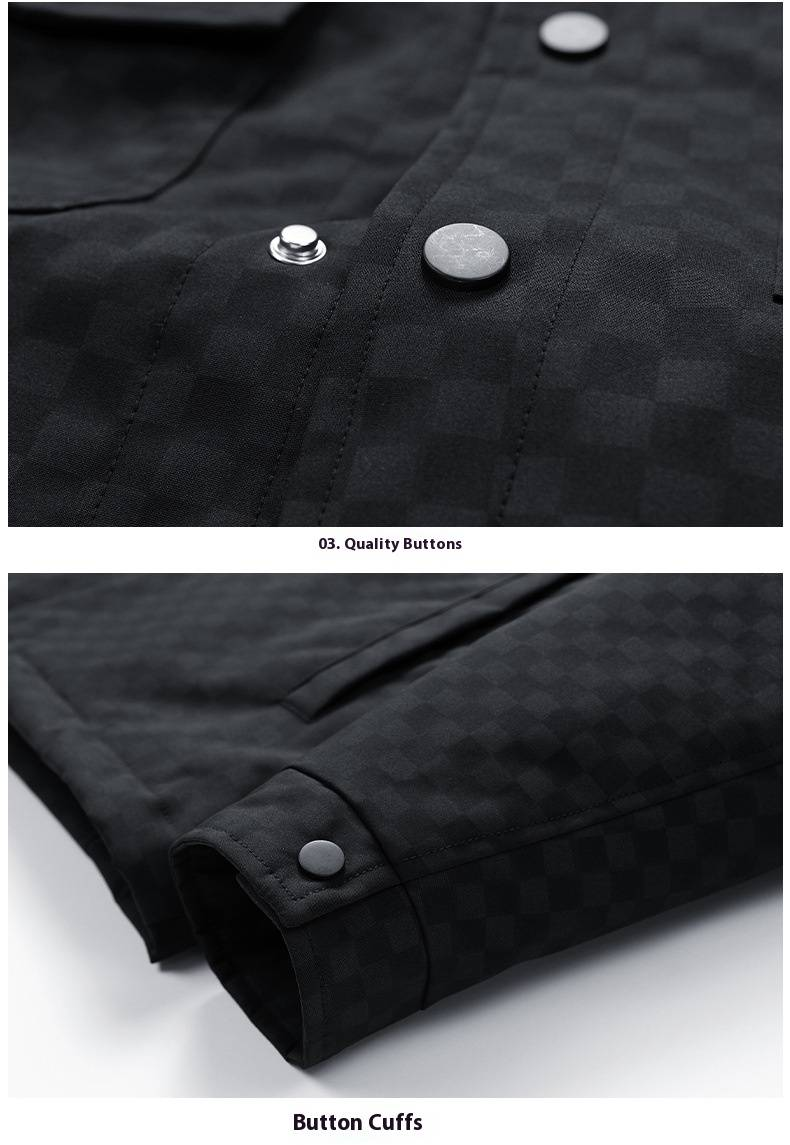 Doudoune d'hiver pour homme, coupe ample, décontractée, chaude, indice de gonflement 550, duvet de canard gris_voghion.com