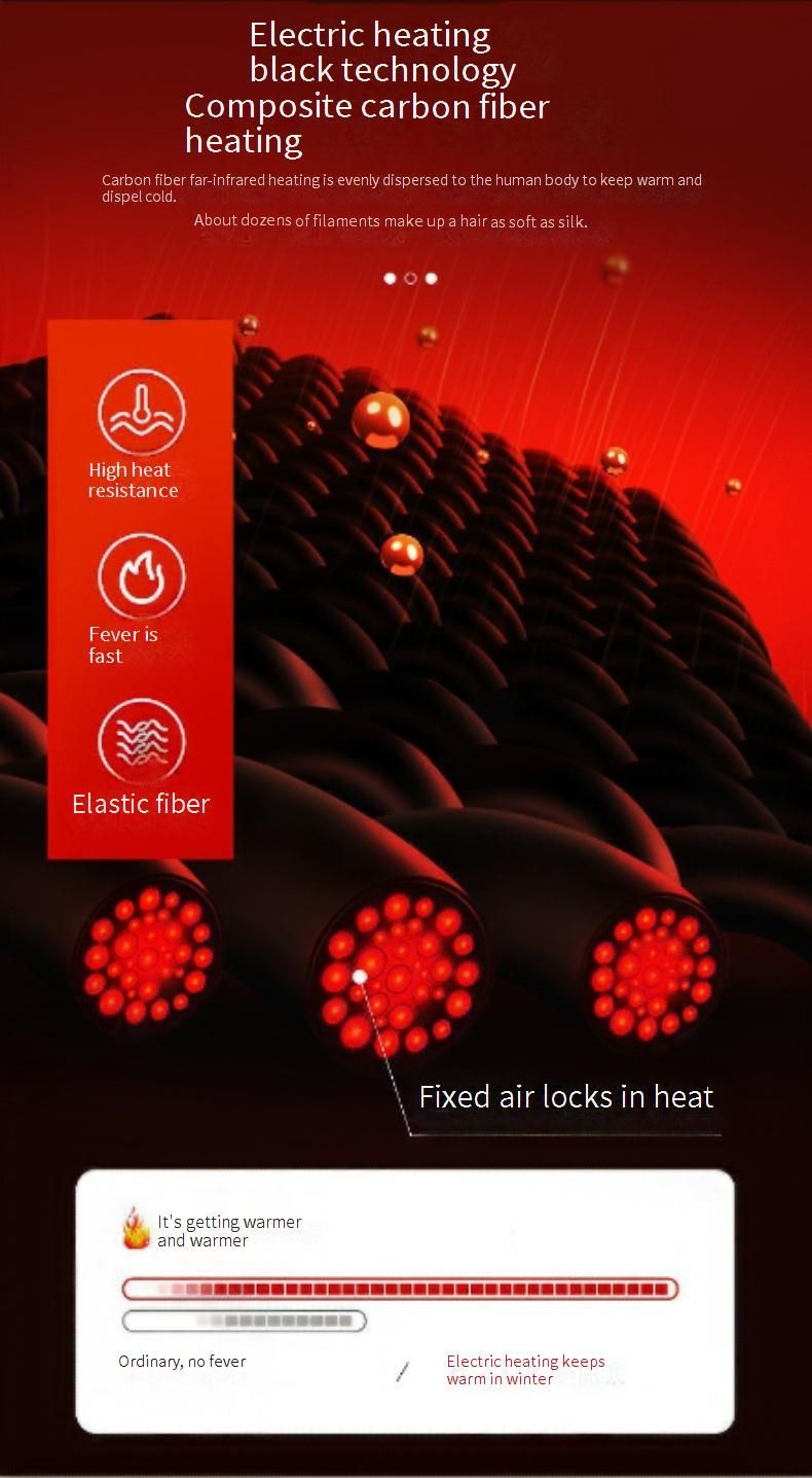 Skarpety grzewcze Zimowe, zagęszczone, podgrzewane skarpety Narciarskie, rowerowe, z akumulatorem, podgrzewane skarpety elektryczne_voghion.com