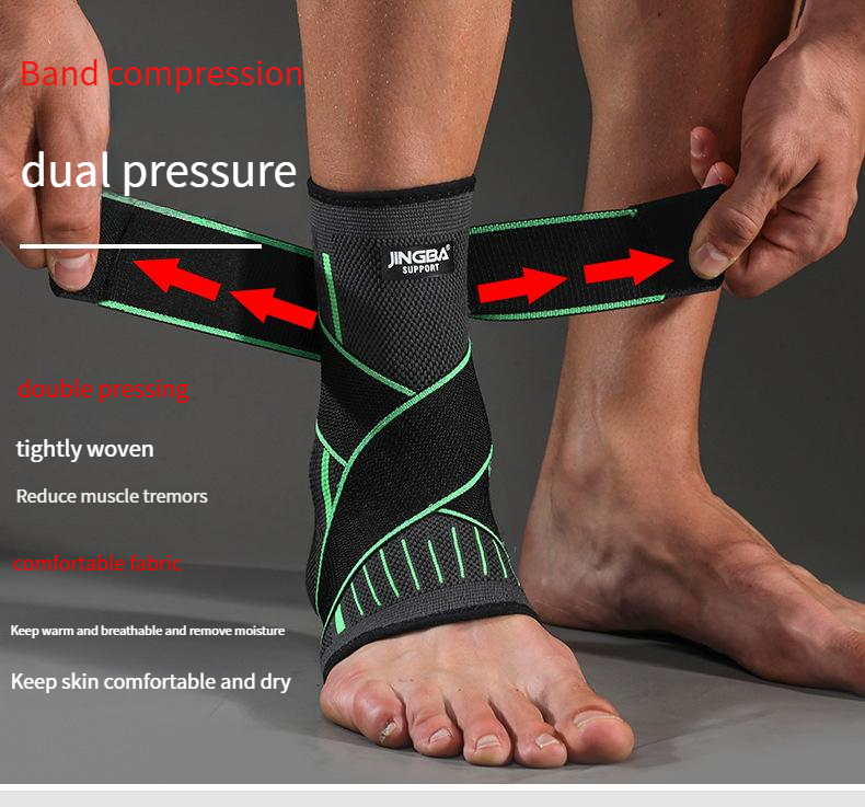 JINGBA Supporto per caviglia Sport Anti distorsione Sport all'aria aperta Allenamento Fitness Cinturino Protezione dalla pressione Produttori di attrezzature protettive all'ingrosso_voghion.com