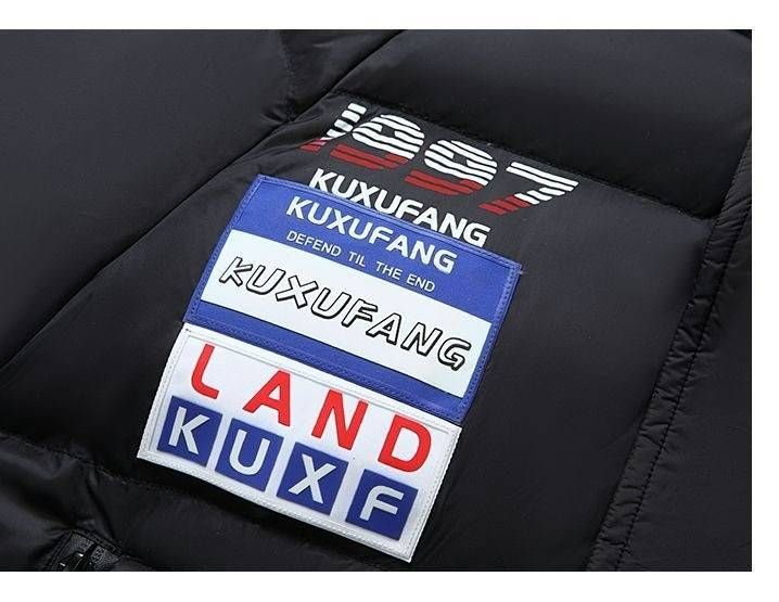 Men's Clothing 25 New Autumn And Winter High-quality Embroidered Chest Label Loose Detachable Hooded Warm Thickened Cotton Jacket_voghion.com