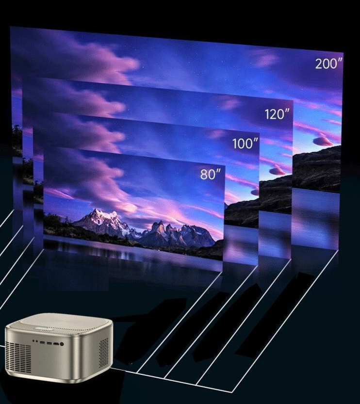 2025 New Upgraded Skyworth Mini Projector Ultra HD For Bedroom Wall Projection Office Mobile Screen Casting Home Theater_voghion.com