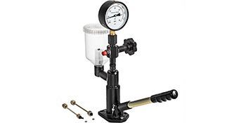 VEVOR 400Bar 6000PSI Diesel Fuel Injector Tester Diesel Injector Nozzle Tester With Dual Scale Gauge To Adjust Injector Nozzle Pressure And Testing Diesel Injector Nozzle Pop Pressure Tester_voghion.com