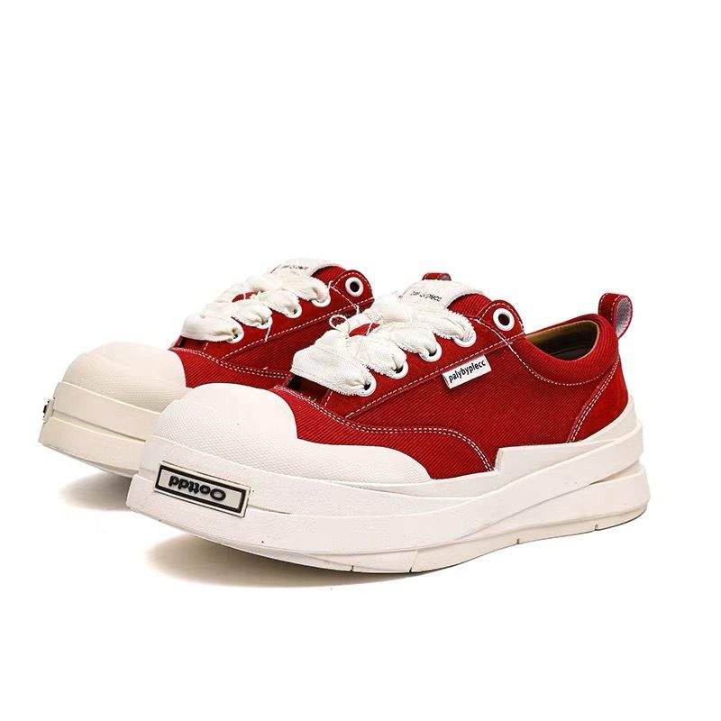 Quality Yan Haoshang Same Style Canvas Men's Casual Big Toe Women's Thick Sole Board_voghion.com