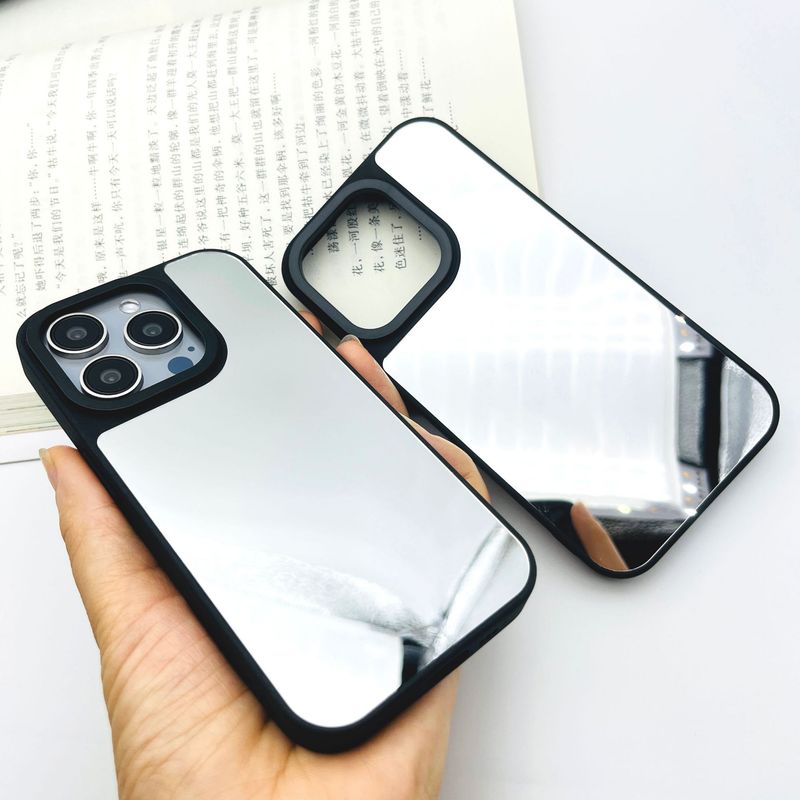 Suitable For DIY Mirror Protective Case Of Iphone 16 Phone Case, 13 Letter Lens, 15 Promax Painted Material_voghion.com
