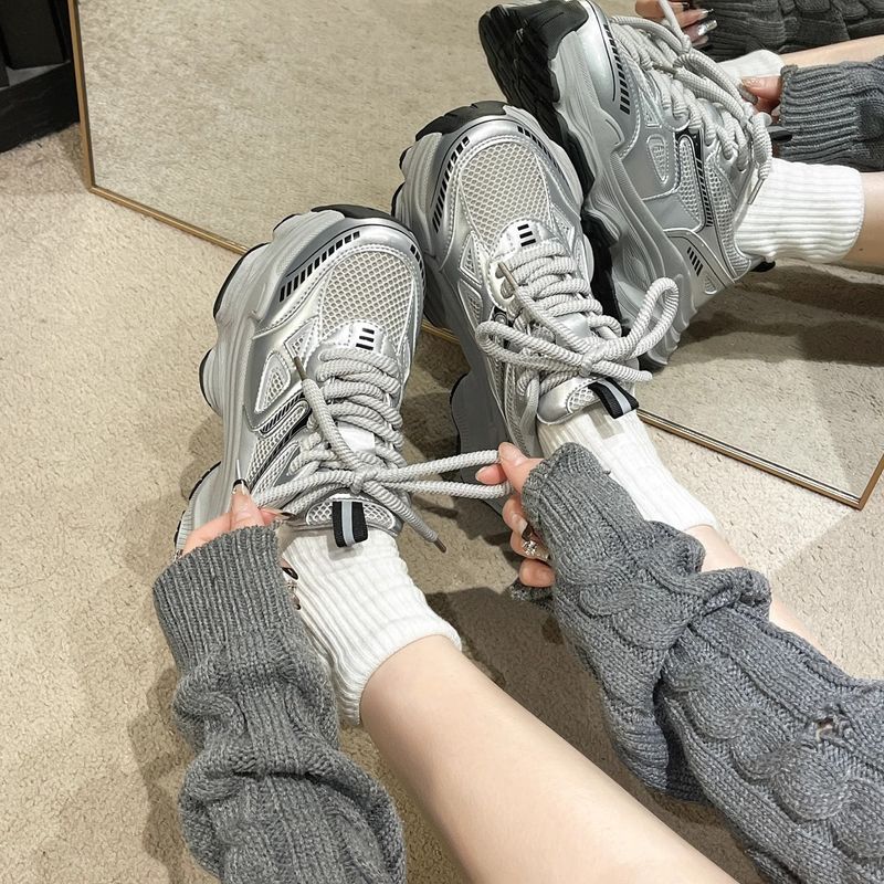 Été nouveau fond épais augmentation maille respirante tout avec des chaussures de loisirs de sport légères_voghion.com