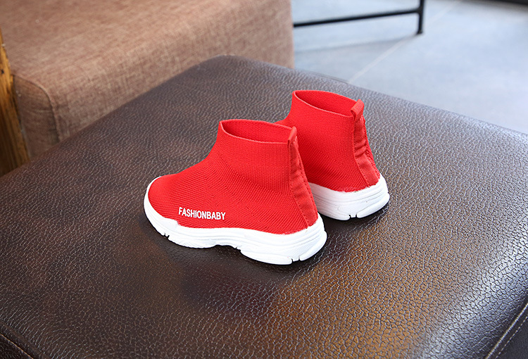 XUANMU Kinder Turnschuhe Kinder Casual Schuhe Slip-on Atmungsaktive Kinder Socken Schuhe Non-slip Schnee Stiefel Jungen Mädchen Sport Schuhe f0090_voghion.com