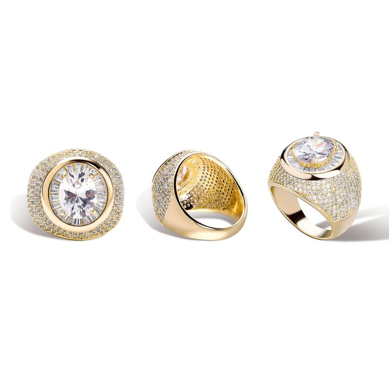 Set di anelli con zirconi cubici per uomo e donna - Anelli eleganti e raffinati in oro e argento per ogni occasione - Taglie 7-11 Gioielli per le mani_voghion.com