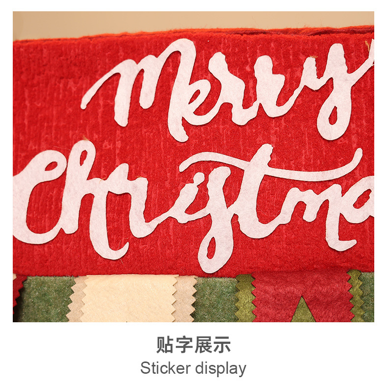 Christmas decorations cartoon color three-dimensional doll chair set elk table and chair set kitchen decoration props_voghion.com