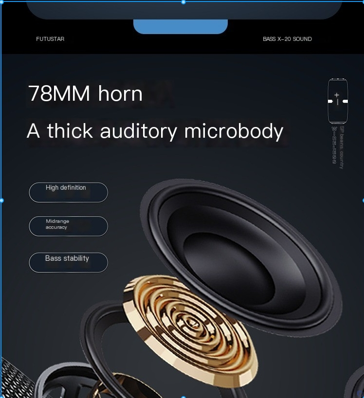 Trådløs Bluetooth-høyttaler, utendørs RGB-lys, bærbar vanntett lyd, omgivelseslys, stereolyd_voghion.com