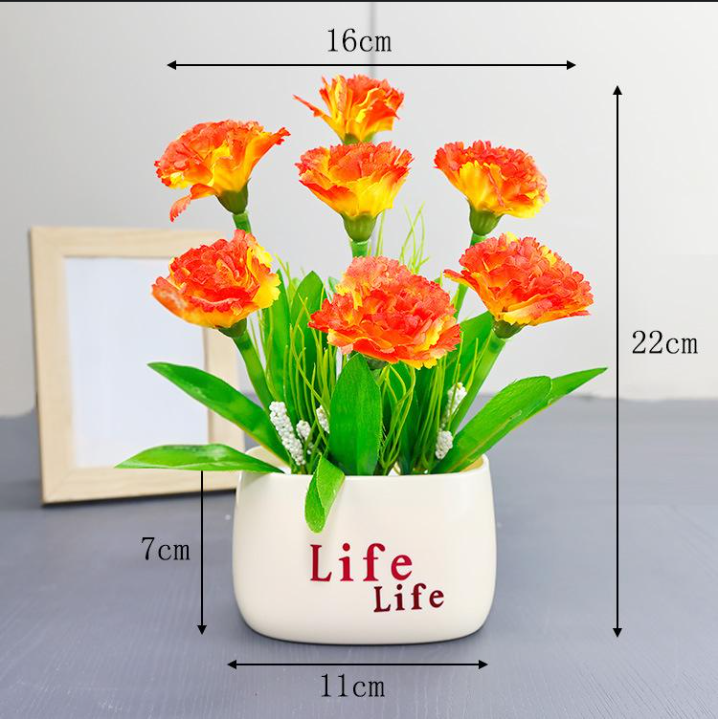 Blumen für Wohnmöbel, Kunstblumen, Sonnenblumen im Topf für den Schreibtisch, Plastikblumen, Tischdekorationen für das Wohnzimmer, kleine Ornamente, Grünpflanzen_voghion.com