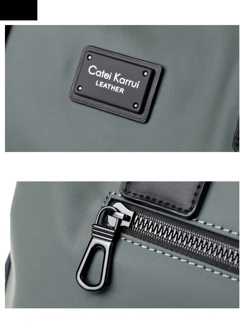 Borsa da uomo, borsa a mano, grande capacità, in tessuto Oxford, tendenza_voghion.com