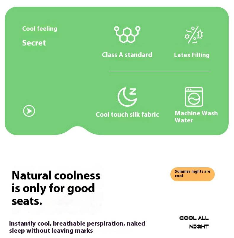 Natural Latex Cooling Bed Sheet Set - Breathable, Washable, Soft & Comfortable For Summer - Single/Double Size With Pillowcases_voghion.com