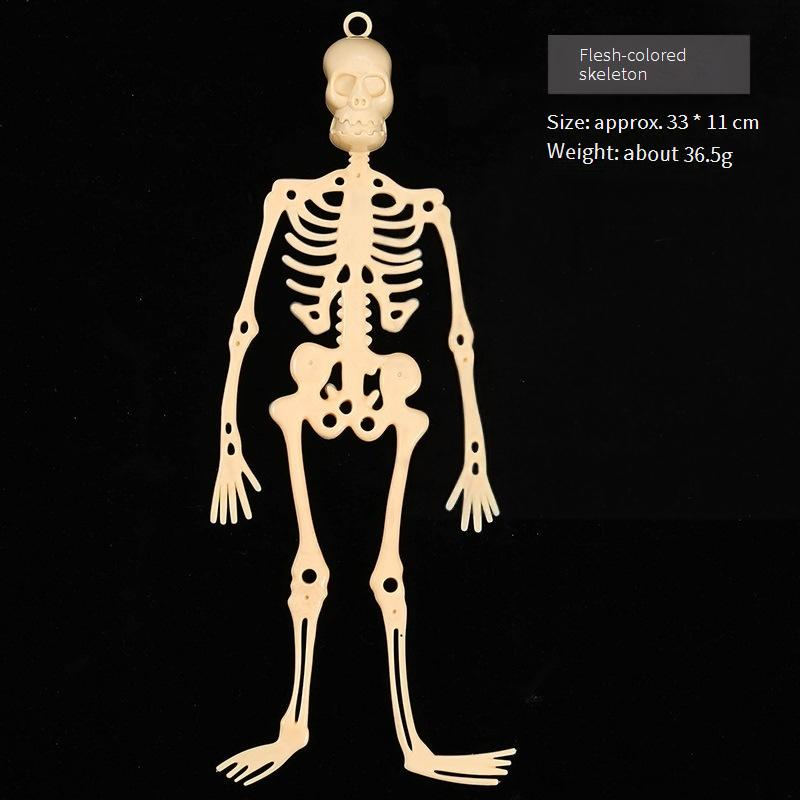 Spooky Halloween Keychain Prank Toys - Jumping Eyeballs, Glow-in-the-Dark Skeletons, Biting Pumpkins, Creepy Finger Sleeves_voghion.com