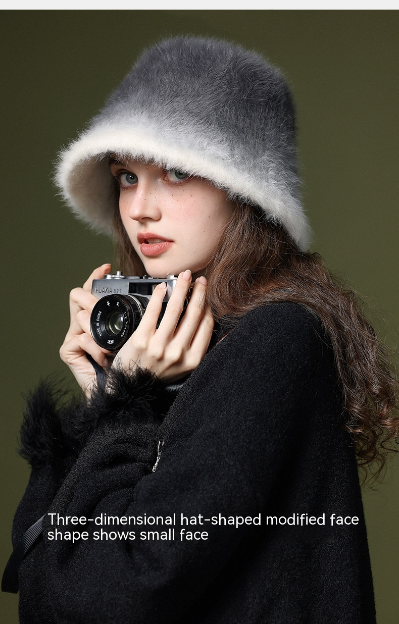 Winter warme Fischer Damen verdickte kältebeständige große Kopf umgebende Gesicht kleine Becken Plüsch Hut Kaninchen_voghion.com