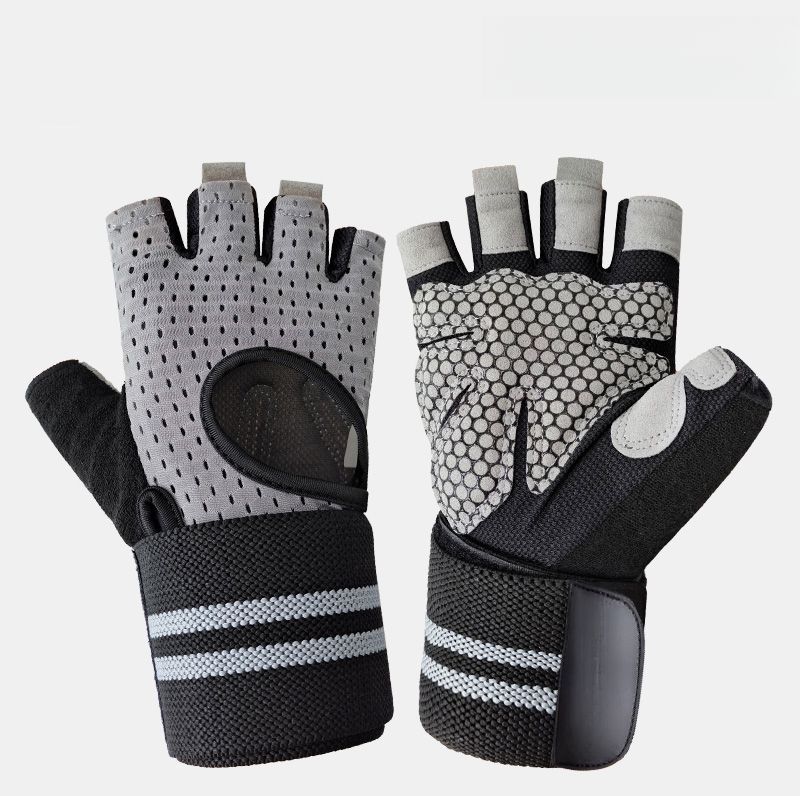Fitness Damen Herren, Integrierte Handgelenkstütze, Rutschfeste Atmungsaktive Gymnastikhandschuhe Für Klimmzüge Und Hanteln_voghion.com