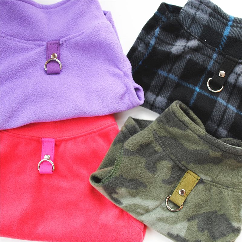 Abbigliamento per animali domestici diretto dalla fabbrica, per cani, autunno e inverno, in pile polare, fibbia di trazione, 27 colori brevettati, saranno oggetto di indagine_voghion.com