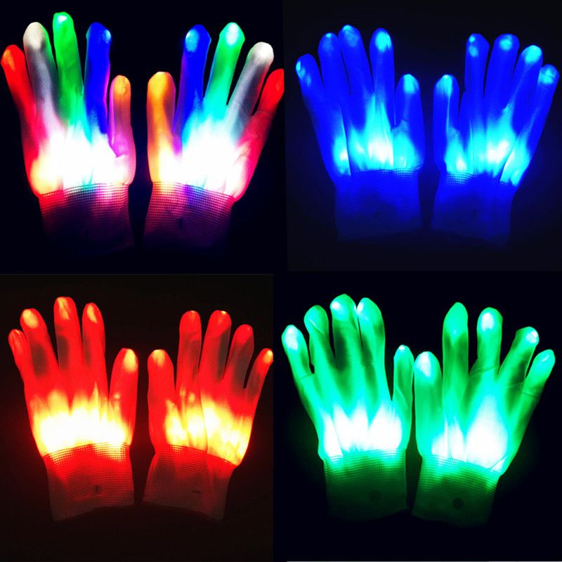 LED Marshmallow Cos Mask For Dance DJ Party Decoration Show Props Masquerade Birthday Party Mask With Gloves Cool Dexoration_voghion.com