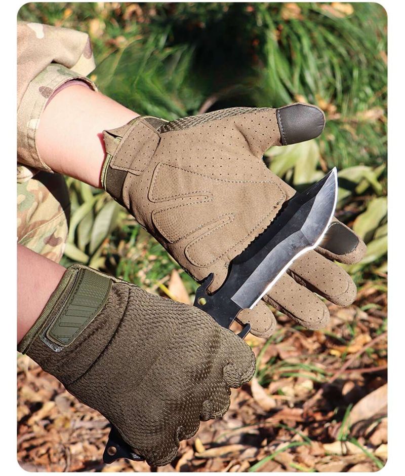 Outdoor-Sport am Hierscht a Wanter, liicht an déck waarm Handschuesch fir matzehuelen, Vëlofueren, winddicht, rutschfest, waasserdicht_voghion.com