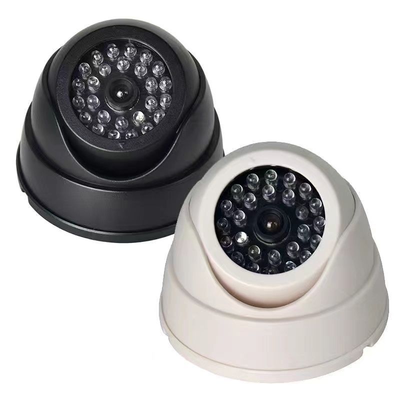 Dummy Camera Surveillance Model Indoor Probe No Drilling Adhesive Home Use With Light_voghion.com