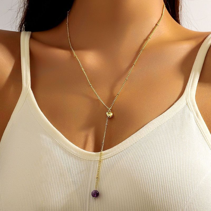 Halsketten Y-förmige Pulloverkette, verlängerte Halskette mit Bienenanhänger, temperamentvolle lange Y-förmige Halskette für Frauen_voghion.com