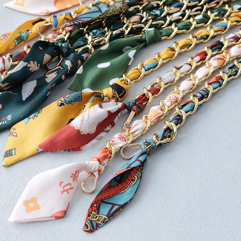 Moda Nuova Sciarpa Versatile in Seta Lunga Primavera Estate Borsa Tracolla Accessori Borsa Tracolla Catena per Telefono_voghion.com