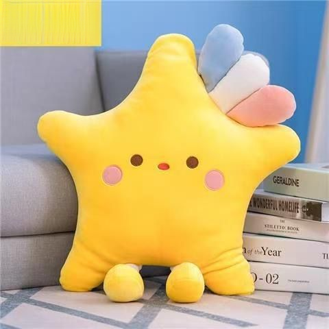Cuscino per bambola ultra morbido e carino, di alta qualità, a forma di nuvola e arcobaleno, per scrivania_voghion.com