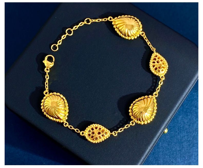 Bijoux pour femmes, bracelet en forme de larme, serti de griffes et de perles, pierres précieuses artificielles multicolores à facettes, style estival, bijoux exquis, bijoux à la mode_voghion.com