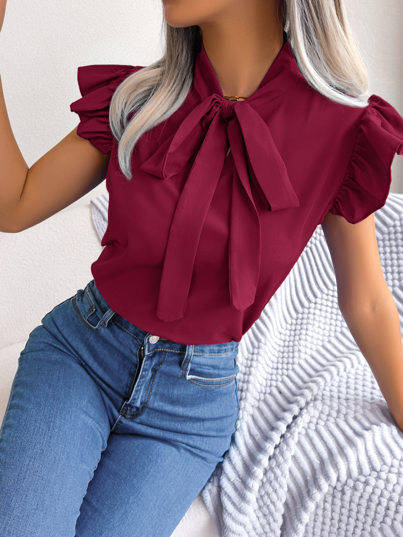 per le donne, top oversize a maniche corte con grafica alla moda, camicette estive in chiffon, camicie boho, tuniche da festa, Y2K_voghion.com