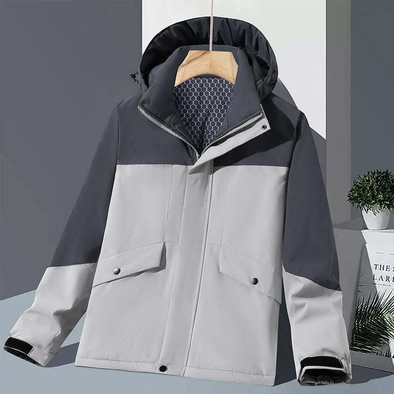 Women's Clothing New three proof outdoor cotton jacket, same style, cold resistant and warm cotton jacket, plus velvet and thickened_voghion.com
