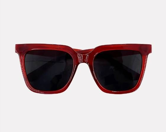 Lunettes de soleil œil de chat bordeaux, style hipster, style rétro, monture carrée, de qualité supérieure_voghion.com