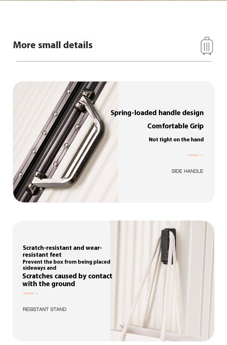 Bagaglio personalizzabile di alta qualità con ruote girevoli silenziose - Valigia resistente in ABS+PC con lucchetto TSA, leggera e impermeabile per viaggi e affari_voghion.com