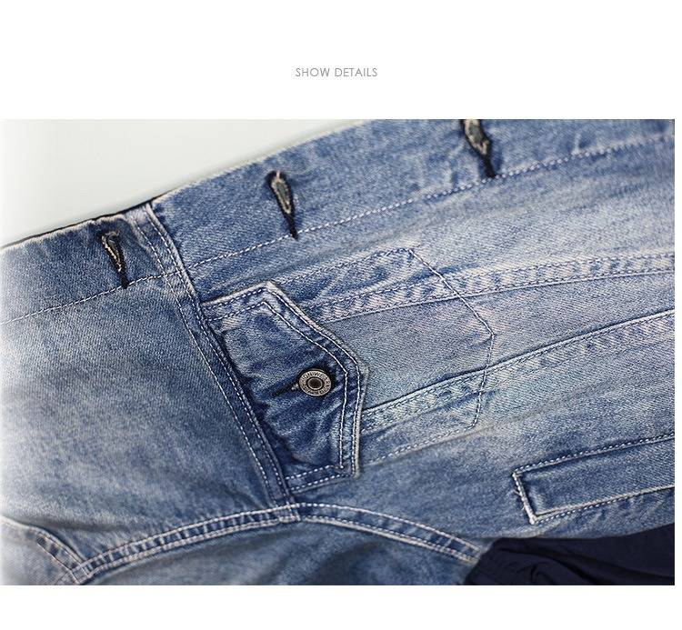 Women's Distressed Denim Jacket - Vintage Blue Oversized Boyfriend Jean Jacket With Raw Hem_voghion.com