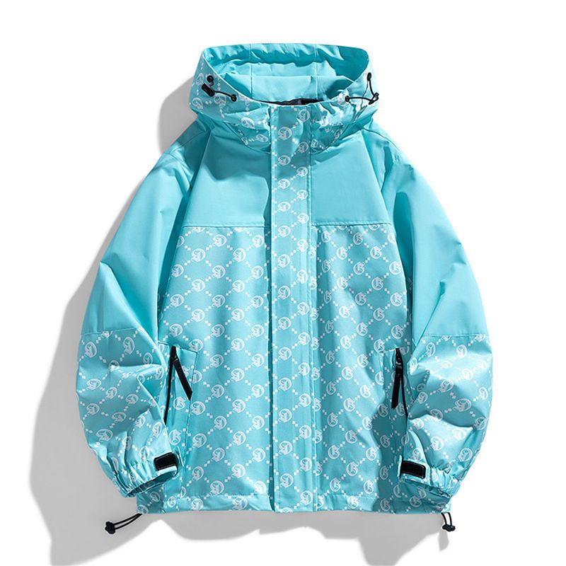 2026 High Quality Fashion Outerwear Men's 100% Polyester Splicing Long Sleeve Casual Loose Breathable Windproof Waterproof Zipper Hooded Jacket M-4XL_voghion.com