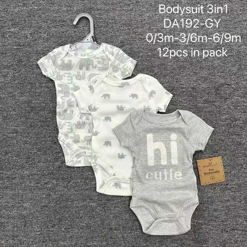 Baby Kreuz Grenze Großhandel Spot Export Neugeborenen Ärmelloses Dreieck Krabbeln Kleidung Außenhandel männer 3PCS_voghion.com