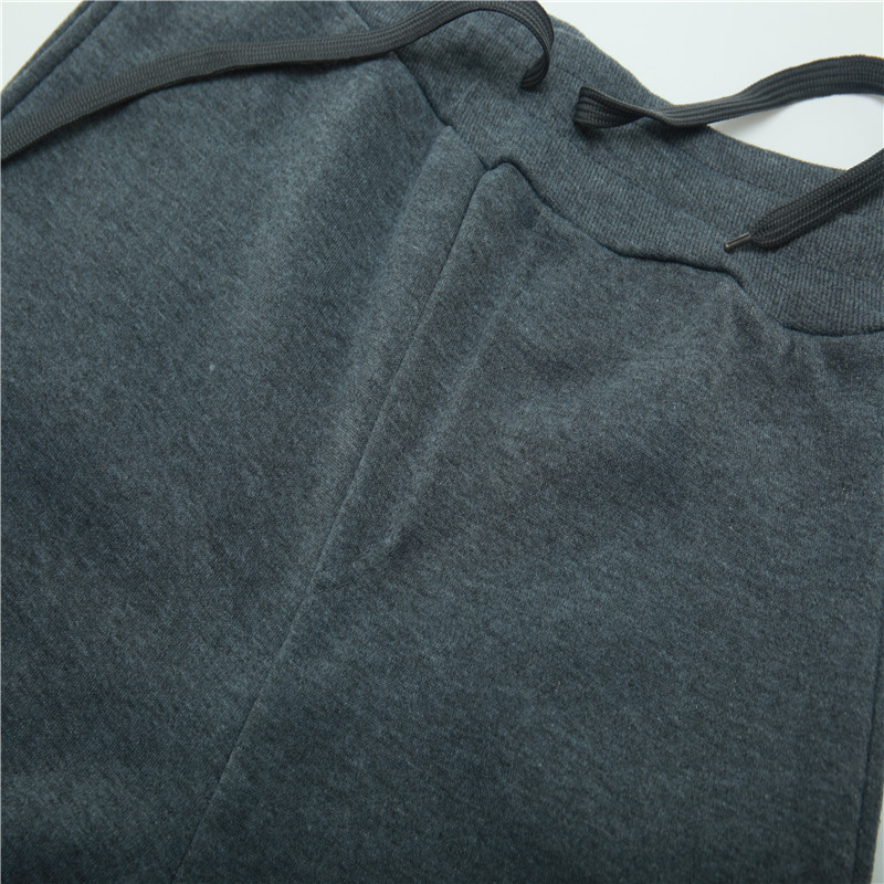 Straight Hoodie Smooth Plate Solid Color Sweater Sport 2 Piece Set Autumn And Winter Fleece_voghion.com