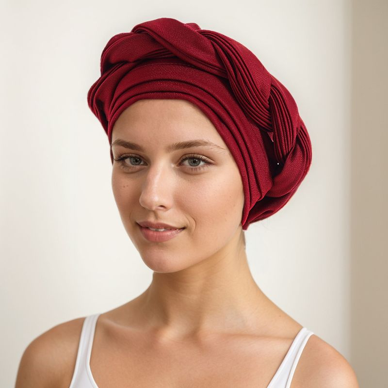 Pălărie musulmană cu trei boruri, împletitură groasă, turban, înfășurare_voghion.com
