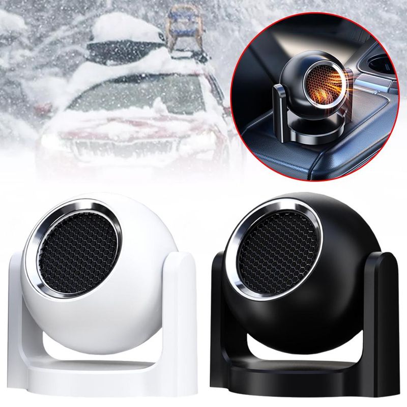 Riscaldatore portatile 12V 120W Ventilatore elettrico per riscaldamento Asciugatrice automatica per parabrezza Deing Demister Sbrinatore per accessori per auto_voghion.com