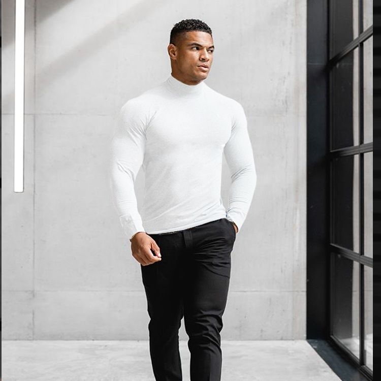 Autumn And Winter Sports Long Sleeve Men Loose Quick Dry T Running Basketball Training Elastic Bodyfitting Fitness Clothes_voghion.com