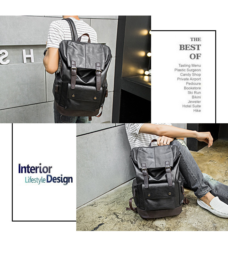 Mochila para hombre, bolso de hombro, mochila, mochila de viaje moderna y popular._voghion.com