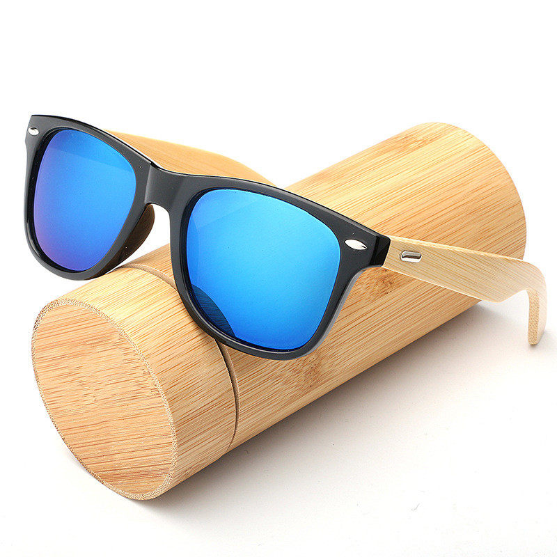 Wood Bamboo Sun Men Women Classic Non-Polarized UV400 Vintage Driving Sun Glasses Black Fishing Eyewear UV400_voghion.com