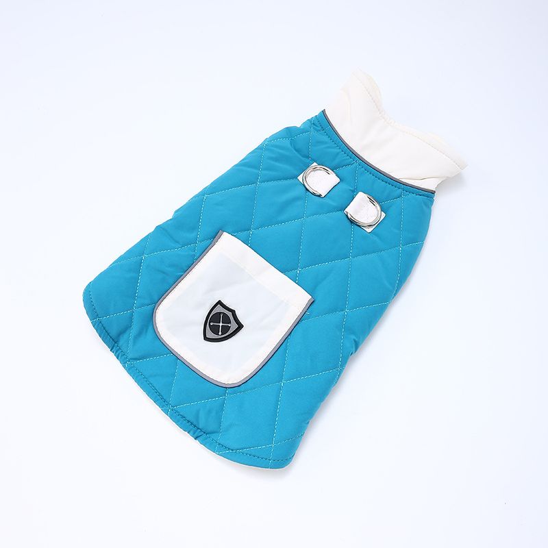 Hondenjas met fleecevoering, verdikte kleding voor huisdieren, katoenen jas, winteroutfit voor kleine en middelgrote honden_voghion.com