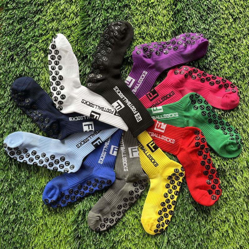 Sport-Mittelrohr-Fußballsocken für Herren und Damen, Trainings-Fußballsocken, professionelle, dicke Handtuchunterseite, rutschfeste Fußballsocken_voghion.com
