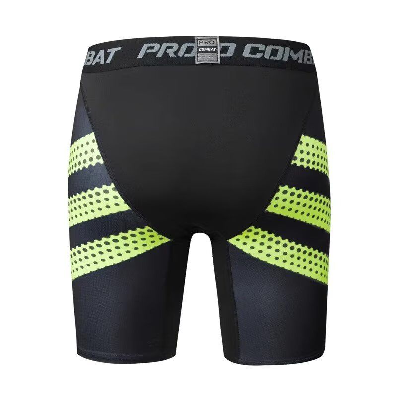 Men's Tight Sports Elastic Quick-Dry Breathable Basketball Base Running Track Training Printed Gym Shorts_voghion.com