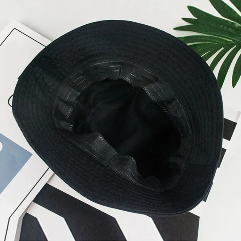 Uudet tulokkaat mustavalkoiset yksiväriset unisex-lippalakit hiphop-koristeet miehille ja naisille kesällä panamahattu ranta-aurinko kalastushattu_voghion.com