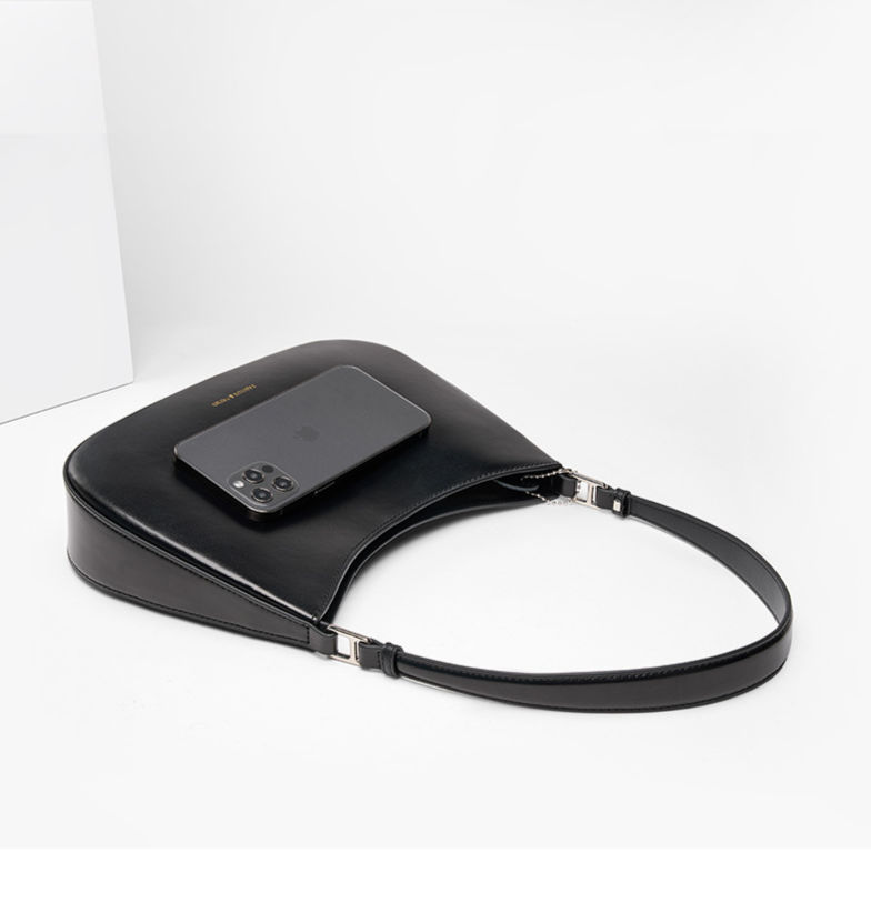 Hochwertige Baguette-Tasche im Nischendesign aus echtem Leder für Damen. Neue modische Achseltasche. Umhängetasche für Damen._voghion.com