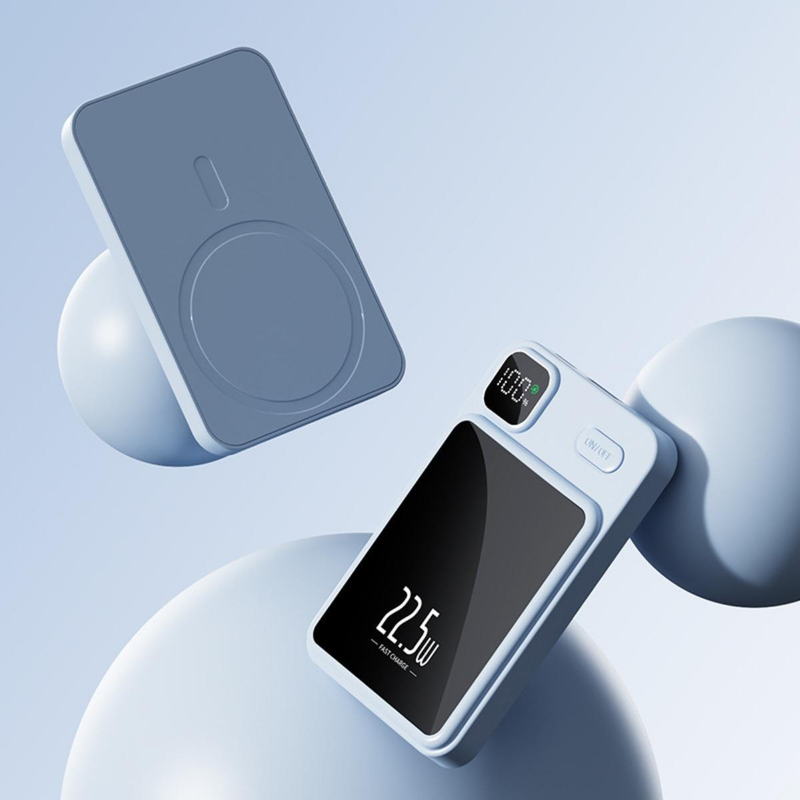 22,5 W 10 000/20 000 mAh powerbanka s magnetickou super rychlou nabíječkou Qi PD20 W bezdrátová powerbanka pro iPhone 14 Samsung Huawei Xiaomi_voghion.com